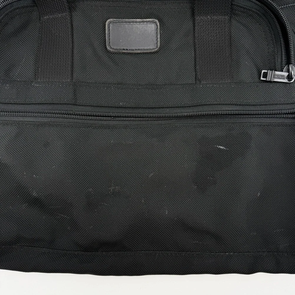 Tumi Black Nylon Expandable Laptop Briefcase‎ Messenger Bag Travel Vacation Gift